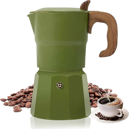 Classic Italian Moka Pot Stovetop Espresso Coffee Maker Mocha Pot Old Style V1263-JX-5702