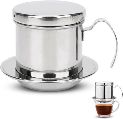 Vietnamese Coffee Filter Stainless Steel Single Drip Coffee Maker Brewer V1263-JX-5706