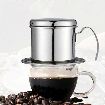 Vietnamese Coffee Filter Maker Press Stainless Steel Drip Cup Brewer V1263-JX-5717