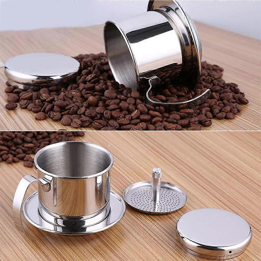 Vietnamese Coffee Filter Maker Press Stainless Steel Drip Cup Brewer V1263-JX-5717