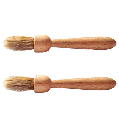 Coffee Grinder Brush Bamboo Handle Cleaning Brush Tool for Coffee Maker V1263-JX-5718