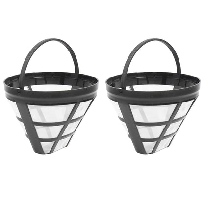 2 Pack Reusable Coffee Maker Basket Filters No.4 Fit 8-12 Cup Drip Machines V1263-JX-5721