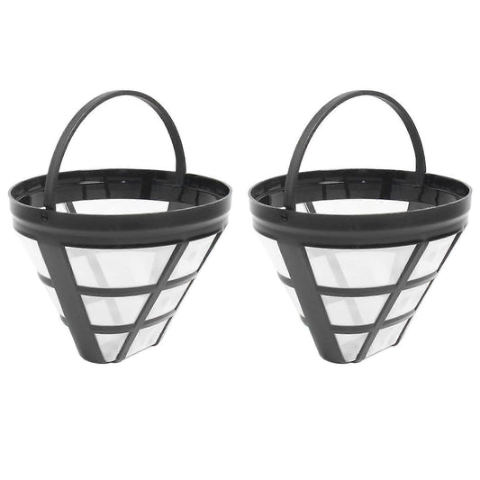 2 Pack Reusable Coffee Maker Basket Filters No.4 Fit 8-12 Cup Drip Machines V1263-JX-5721