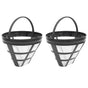 2 Pack Reusable Coffee Maker Basket Filters No.4 Fit 8-12 Cup Drip Machines V1263-JX-5721