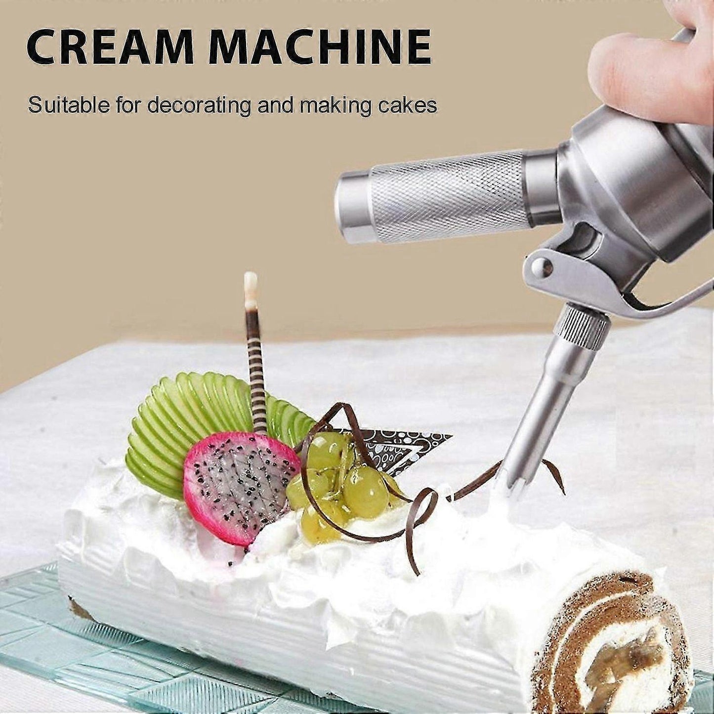 500ml Stainless Steel Whipped Cream Dispenser Professional Cream Canister V1263-JX-5722