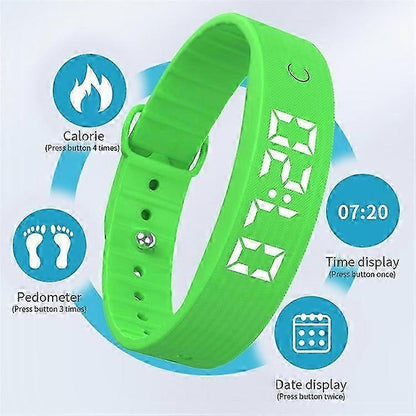 W5SV Smart Bracelet with Vibration Alarm Sleep Tracker Digital Display Fitness Watch V1263-JX-5727