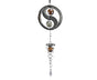 Square Rhombus Rotating Metal Spiral Tail Ball Wind Chime Pendant Home Decor- A V1263-JX-573