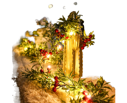 Xmas String Light Garden Decoration-Red V1263-JX-575
