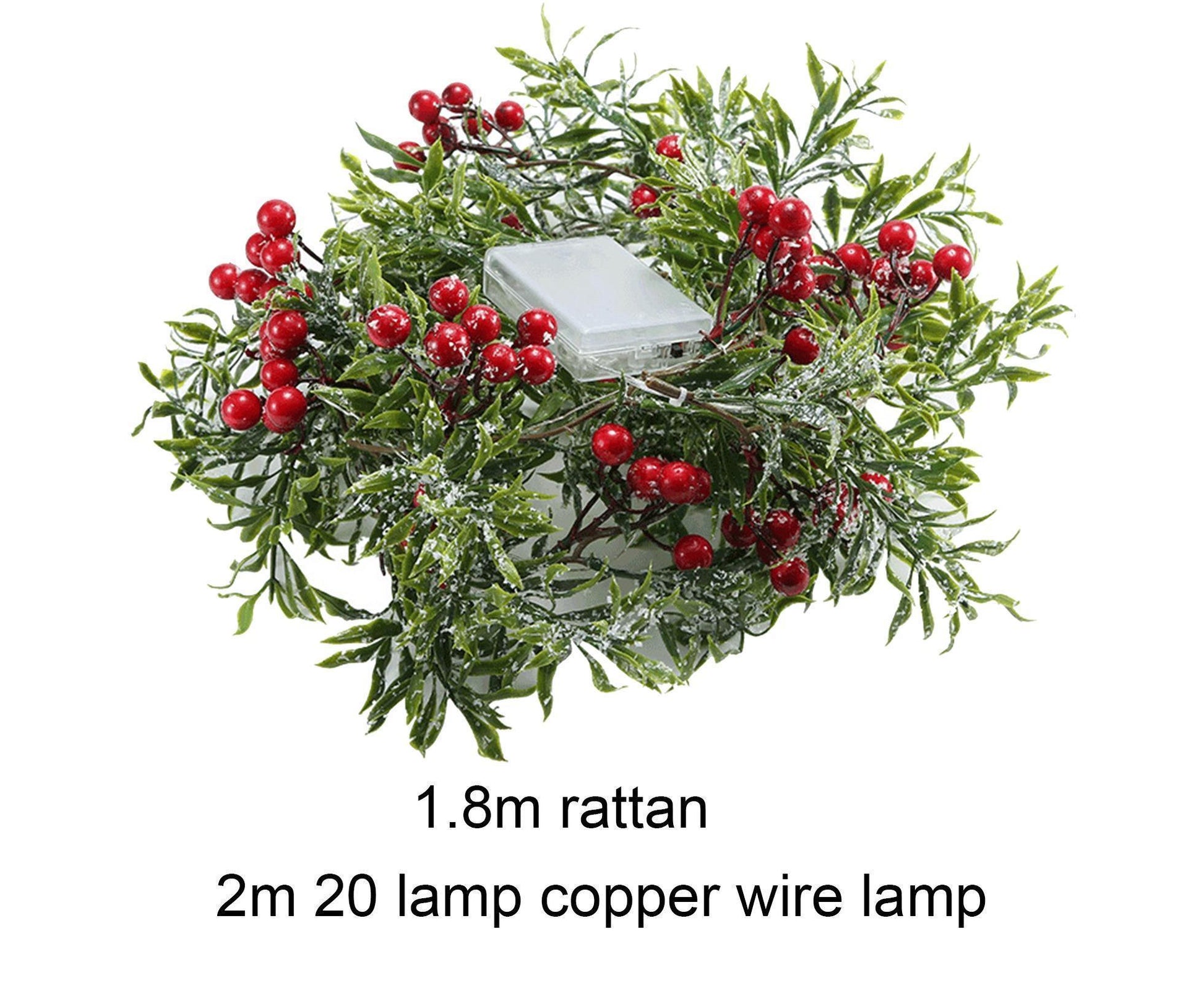 Xmas String Light Garden Decoration-Red V1263-JX-575