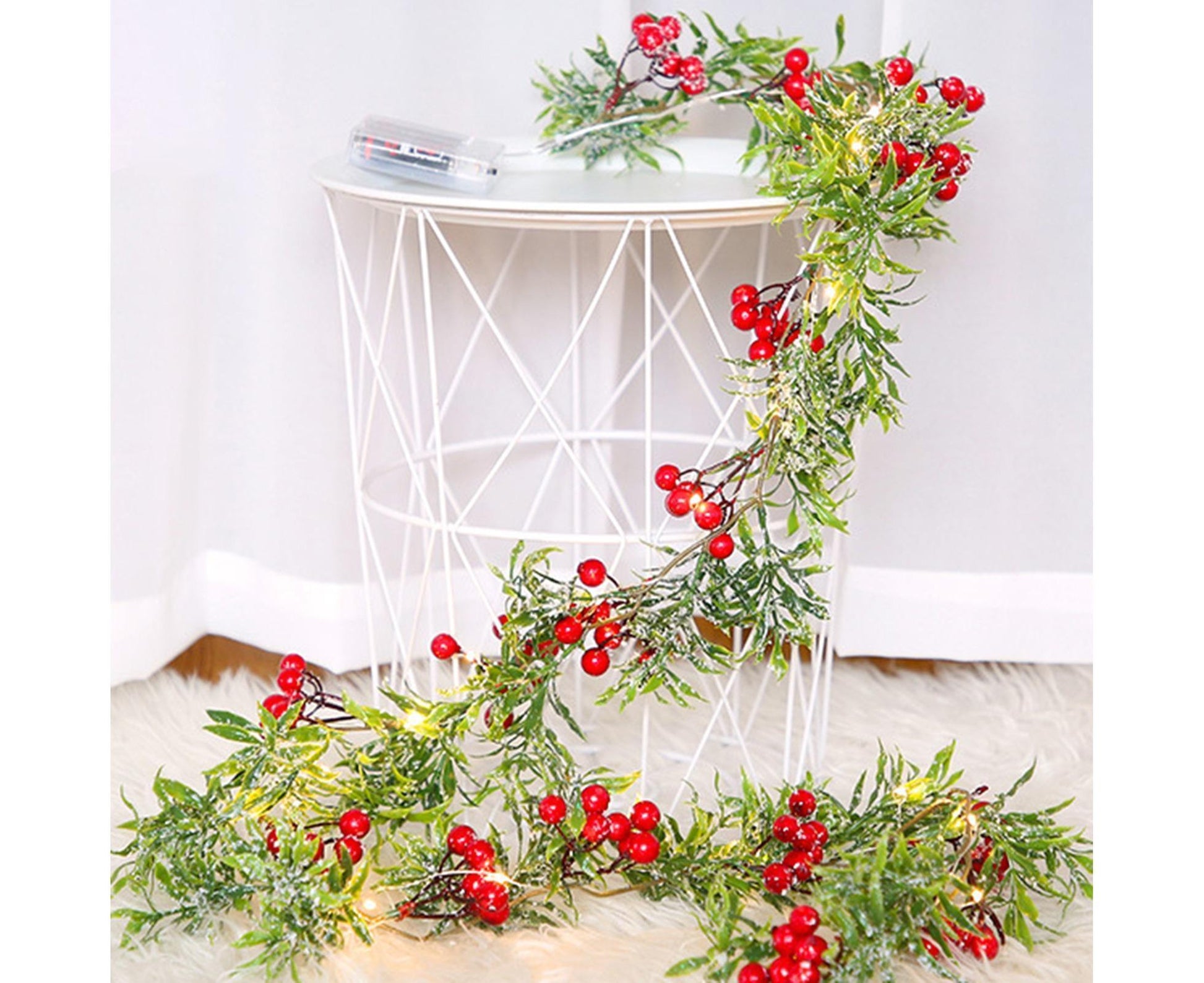 Xmas String Light Garden Decoration-Red V1263-JX-575