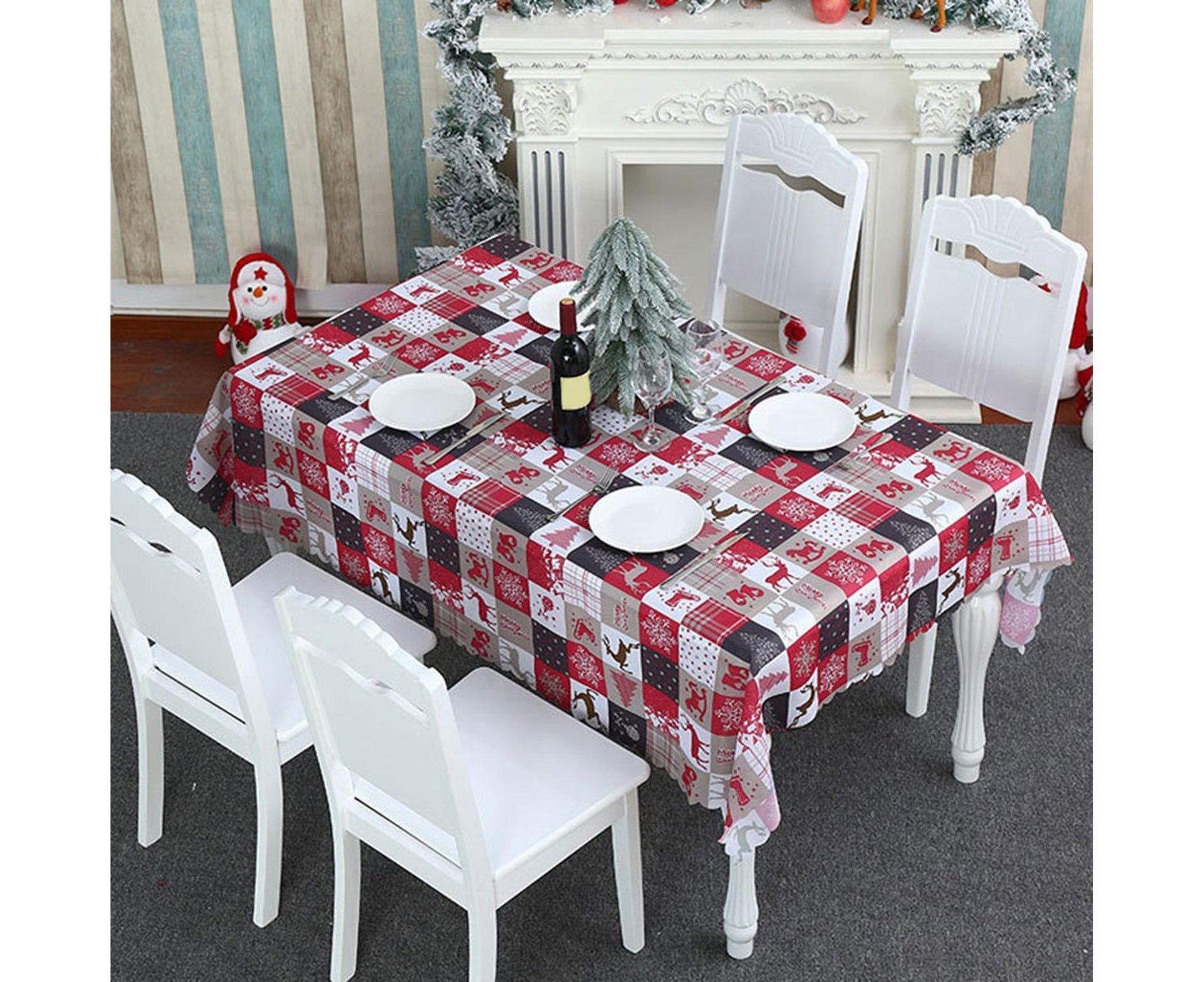 2.2m Christmas Tablecloth Kitchen Supplies-C V1263-JX-576
