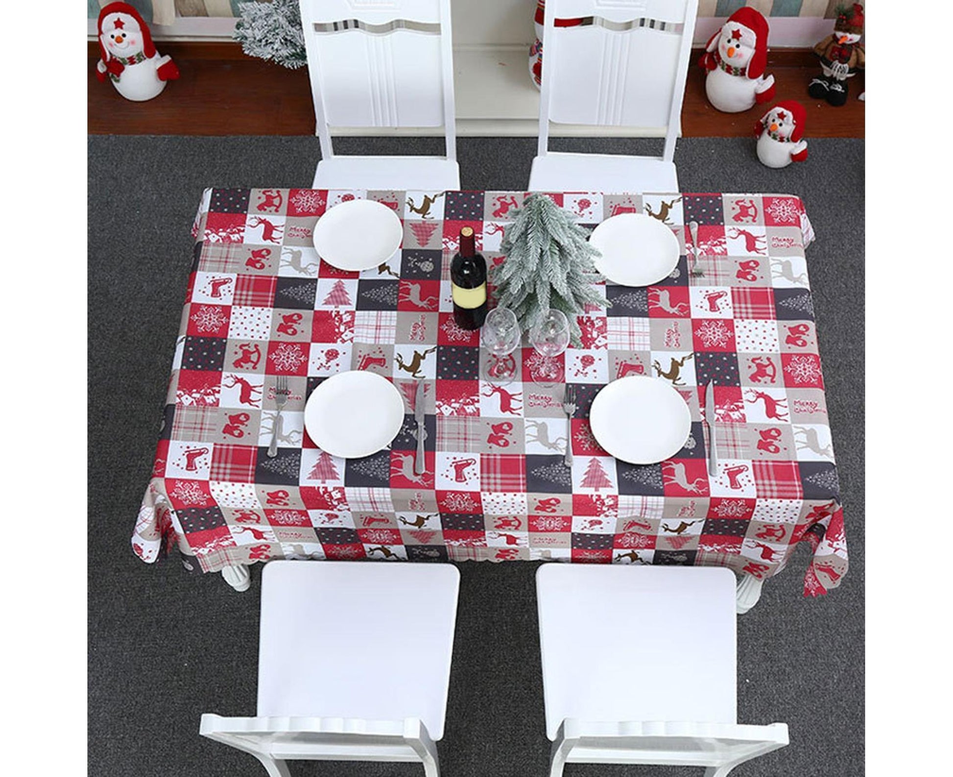 2.2m Christmas Tablecloth Kitchen Supplies-C V1263-JX-576