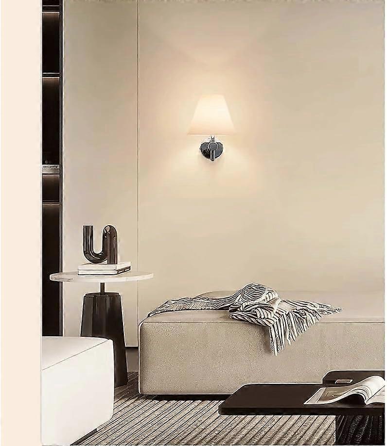 Battery Operated Wall Sconces Set of 2, USB Rechargeable Wireless Lamps, Remote, Linen Shade V1263-JX-5781