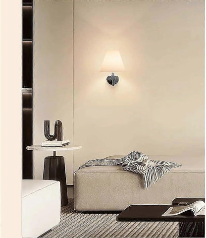 Battery Operated Wall Sconces Set of 2, USB Rechargeable Wireless Lamps, Remote, Linen Shade V1263-JX-5781