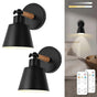 Battery Operated Wall Sconce Set of 2, Wireless LED Light with Remote, Dimmable V1263-JX-5784