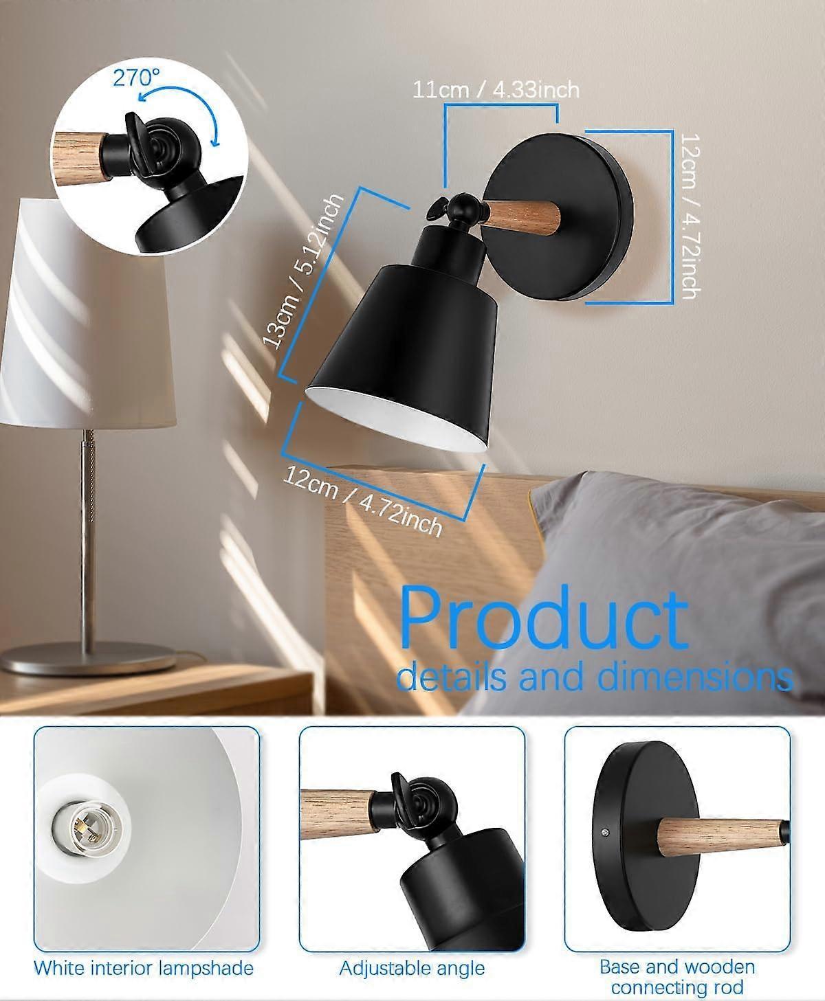 Battery Operated Wall Sconce Set of 2, Wireless LED Light with Remote, Dimmable V1263-JX-5784