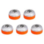 V16 Emergency LED Warning Lights 5PCS, White & Yellow Beacon Traffic Light V1263-JX-5796