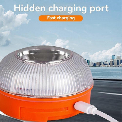V16 Emergency LED Warning Lights 5PCS, White & Yellow Beacon Traffic Light V1263-JX-5796