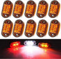 LED Side Marker Lights 10PCS, 12V Waterproof Car Truck Warning Tail Lamps V1263-JX-5803