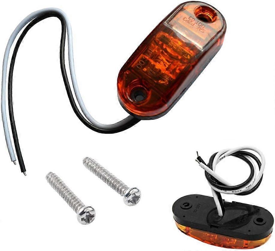 LED Side Marker Lights 10PCS, 12V Waterproof Car Truck Warning Tail Lamps V1263-JX-5803