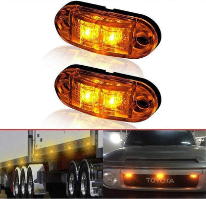 LED Side Marker Lights 10PCS, 12V Waterproof Car Truck Warning Tail Lamps V1263-JX-5803