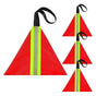 Security Tow Flag 4PCS, Red Reflective Warning Flags for Truck Trailer Loads V1263-JX-5810