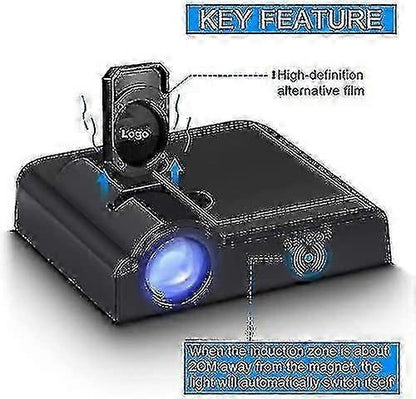 Wireless Car Door LED Logo Projector Lights 2PCS, Universal Courtesy Door Lamp V1263-JX-5811