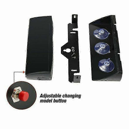 Blue LED Strobe Warning Light, 16 LED Waterproof 12V-24V Emergency Flash Lamp V1263-JX-5816