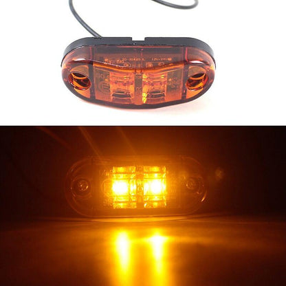 LED Side Marker Lights 1PC, 12V/24V Trailer Truck Warning Tail Lamp V1263-JX-5817
