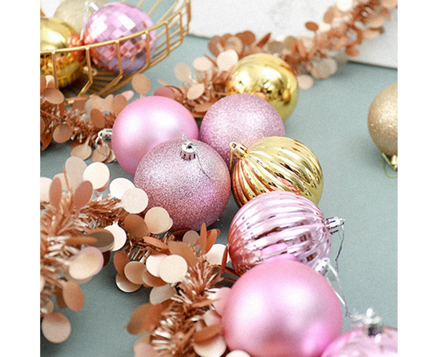 34Pcs Shatterproof Ball for Home-Golden V1263-JX-582