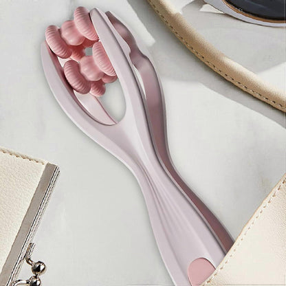 Hand Massage Roller Double Ball Design, Pink Hand Massager Tool V1263-JX-5820