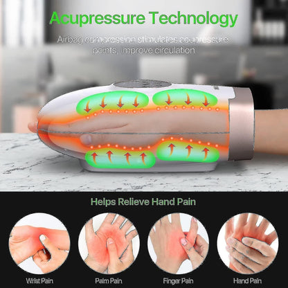 Cordless Hand Massager for Arthritis & Carpal Tunnel with Heat V1263-JX-5821