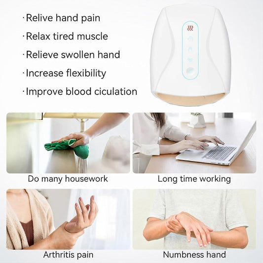 Hand Massager with Heat & Compression, Home Hand Therapy Device V1263-JX-5825