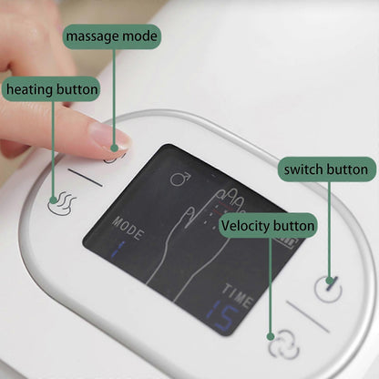 Wireless Rechargeable Hand Massager with Heat Compression V1263-JX-5826
