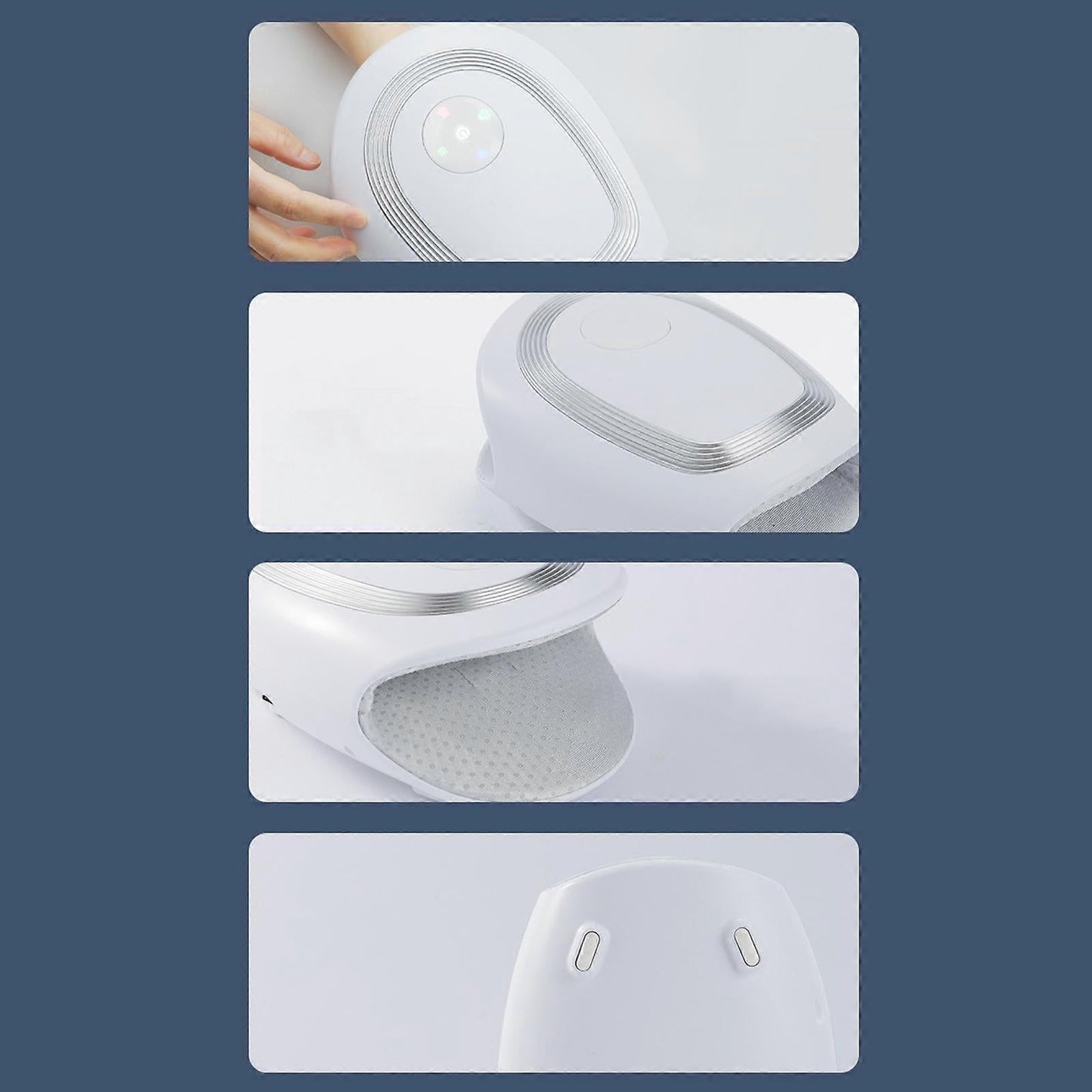Rechargeable Acupoint Hand Massager with Vibration for Palm Massage V1263-JX-5827