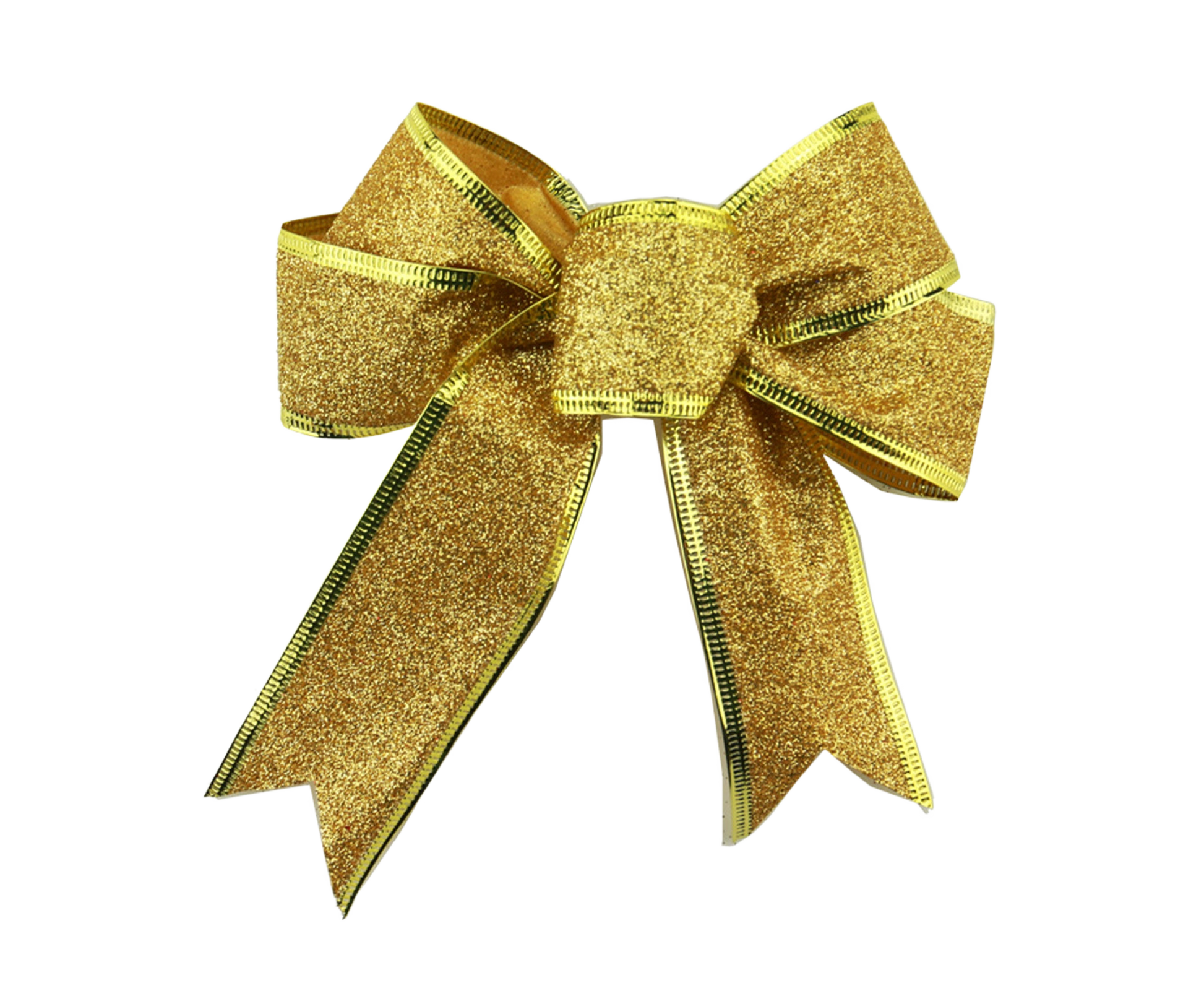 10Pcs Christmas Bows Party Supplies-Golden V1263-JX-583