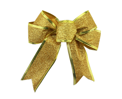 10Pcs Christmas Bows Party Supplies-Golden V1263-JX-583