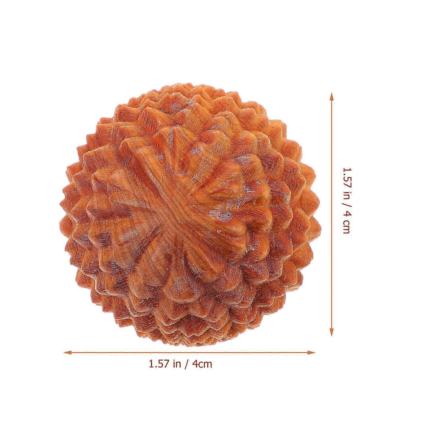 Wooden Hand Massage Balls 2PCS, Durian Shape Rolling Massager V1263-JX-5830