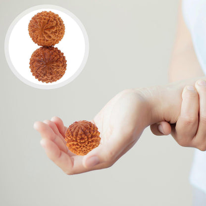 Wooden Hand Massage Balls 2PCS, Durian Shape Rolling Massager V1263-JX-5830