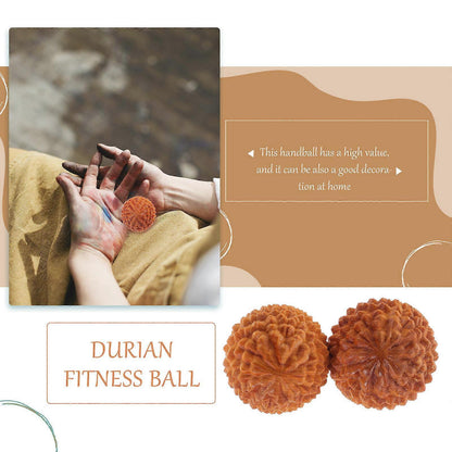 Wooden Hand Massage Balls 2PCS, Durian Shape Rolling Massager V1263-JX-5830