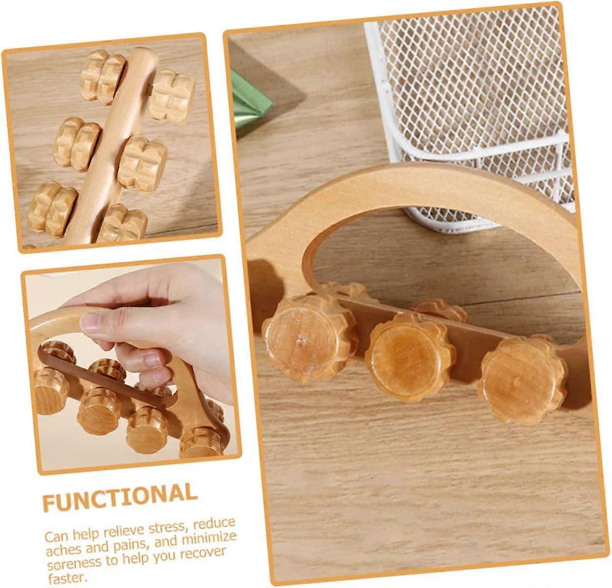Wooden Ball Hand & Back Massager Tool for Muscle Relaxation V1263-JX-5842
