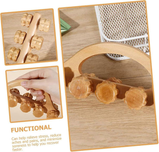 Wooden Ball Hand & Back Massager Tool for Muscle Relaxation V1263-JX-5842