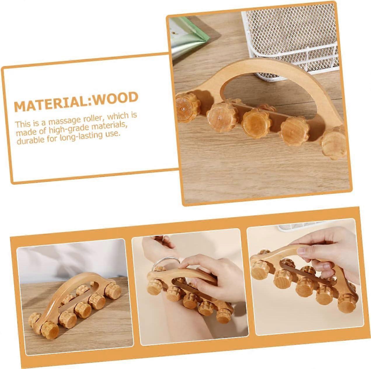 Wooden Ball Hand & Back Massager Tool for Muscle Relaxation V1263-JX-5842