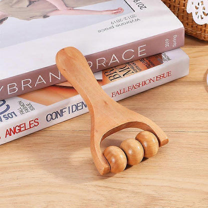 Wooden Roller Massager for Neck Shoulder Leg & Foot Massage V1263-JX-5844