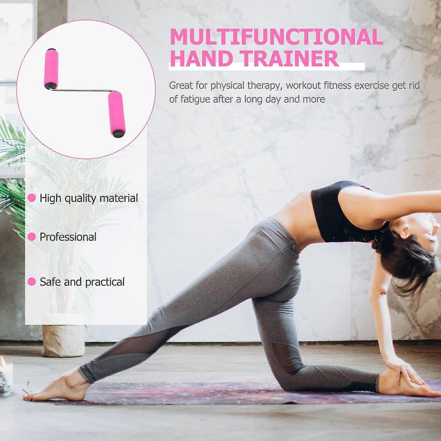 Yoga Hand Rehabilitation Trainer Massager Set, Hand Therapy Equipment V1263-JX-5846