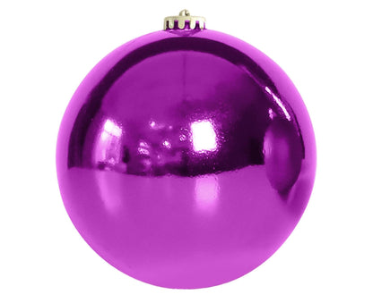 Electroplate Xmas Balls-Purple V1263-JX-585