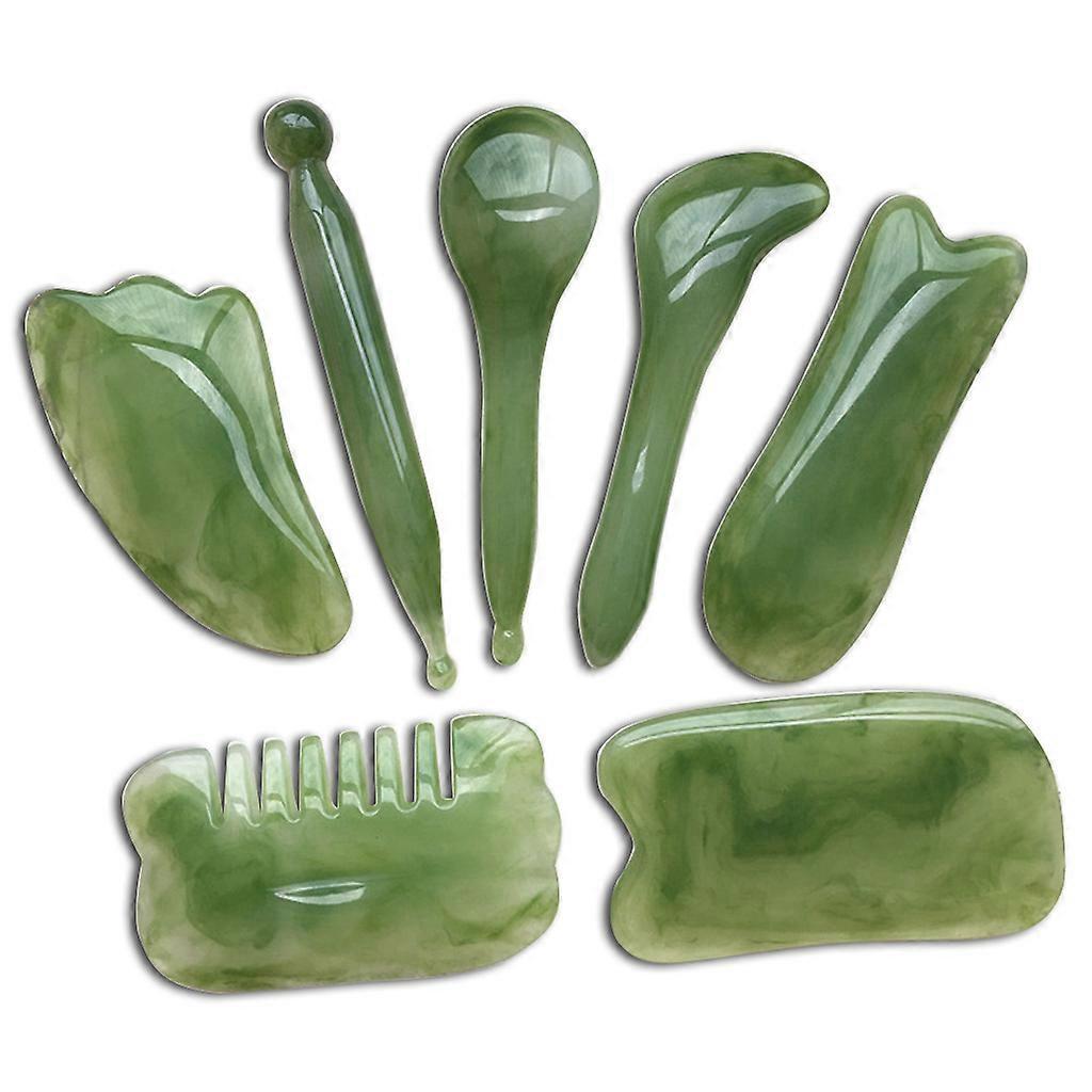 Natural Resin Facial & Neck Guasha Scraper, Beeswax Massage Scraping Tool V1263-JX-5851