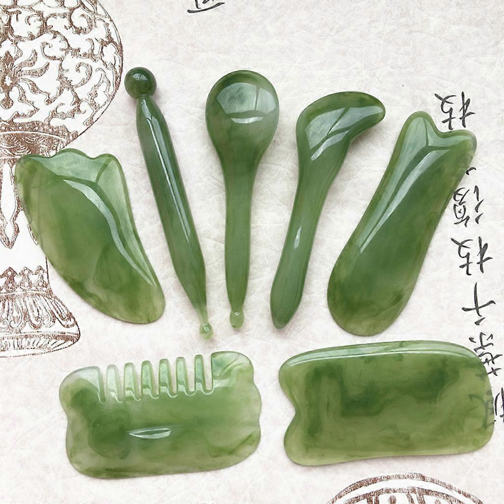 Natural Resin Facial & Neck Guasha Scraper, Beeswax Massage Scraping Tool V1263-JX-5851