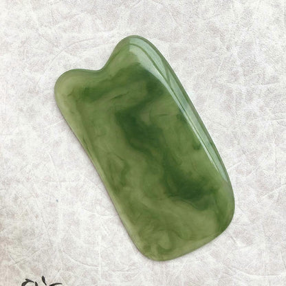 Natural Resin Facial & Neck Guasha Scraper, Beeswax Massage Scraping Tool V1263-JX-5851