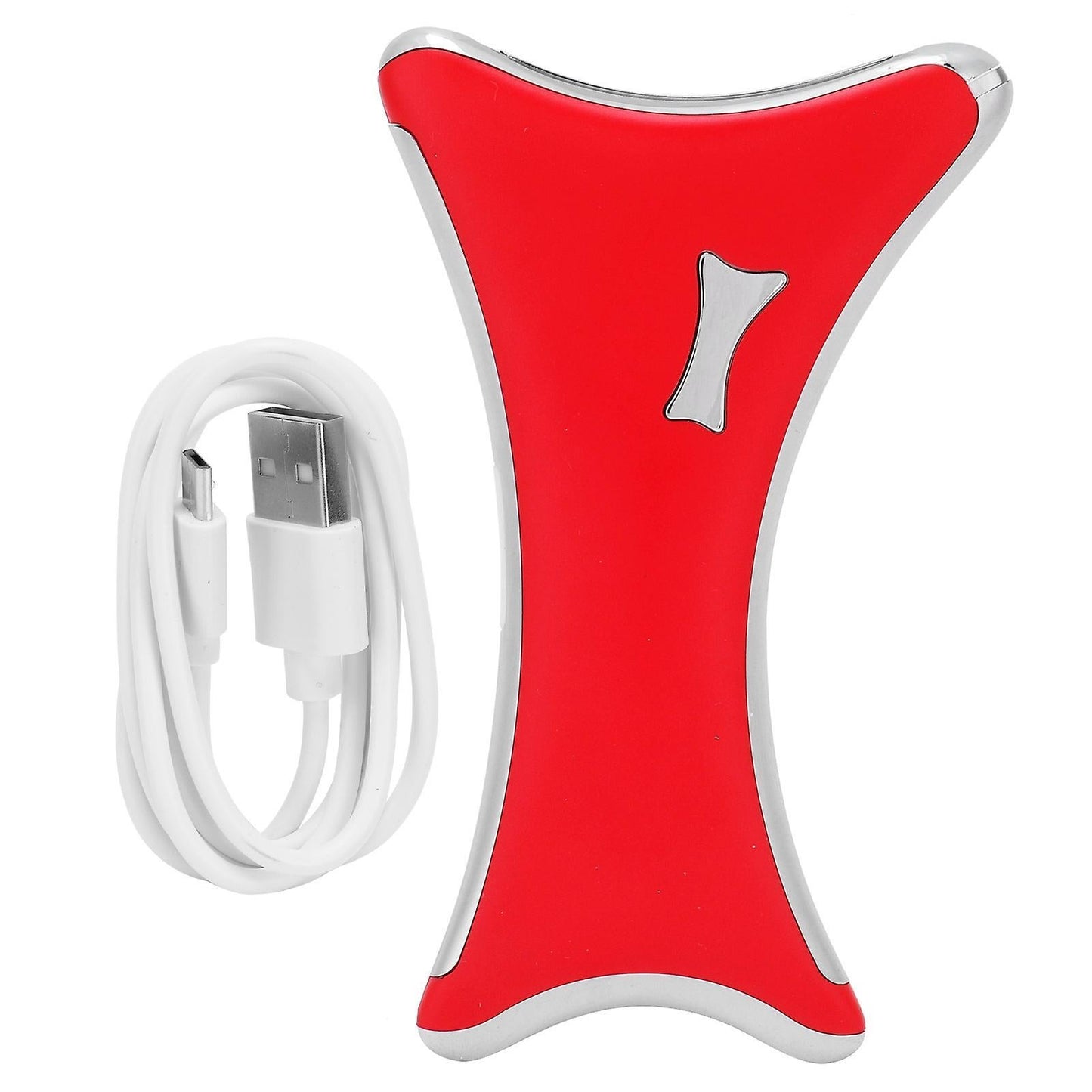 LED Electric Guasha Scraper with Heating & Vibration, USB Facial Scraping Massager, Red V1263-JX-5852